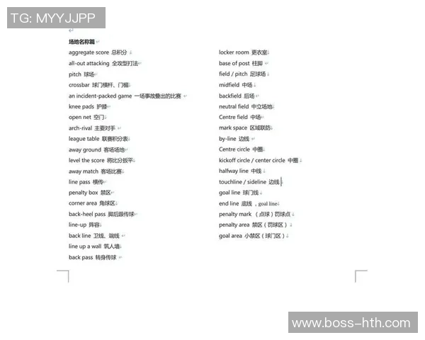足球术语葡语翻译指南助你轻松掌握比赛语言技巧
